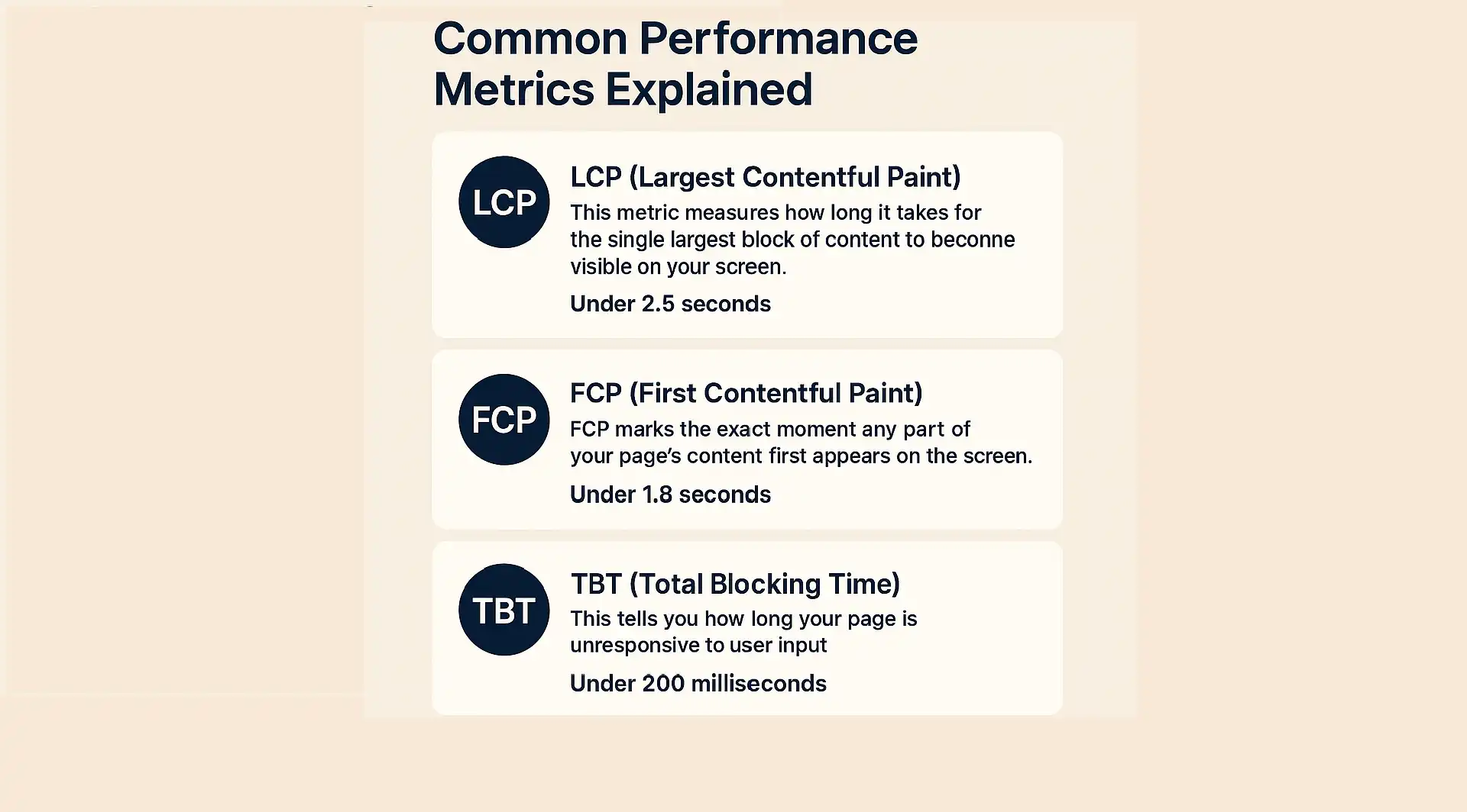 WordPress performance speed metrics 